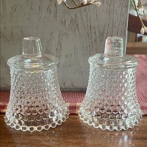 Vintage Homco Bubble Design Votive Cups (Set of 2)